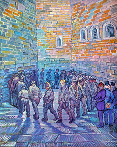 Prisoners walking the Round